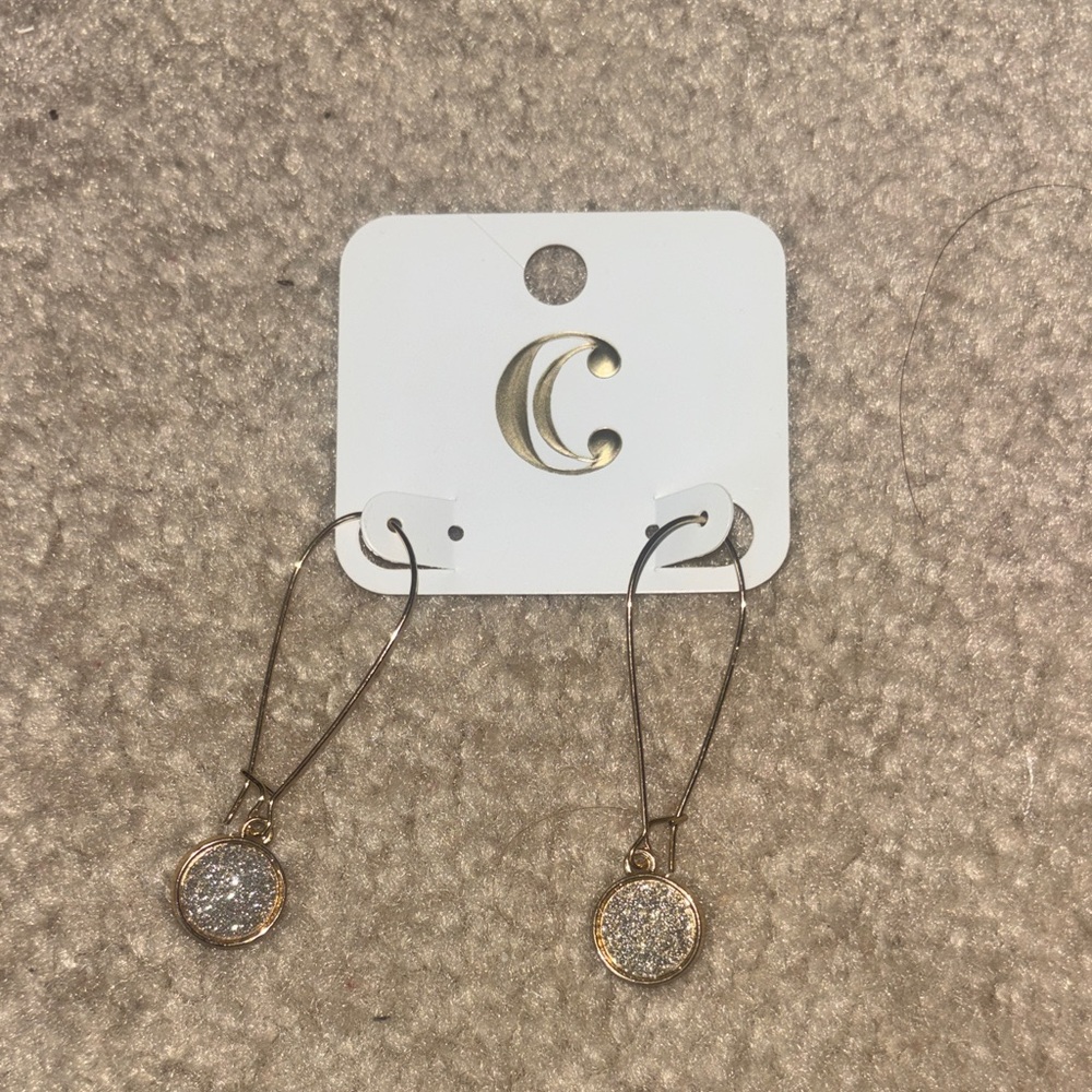 Charming Charlie’s Golden Sparkle Hoops